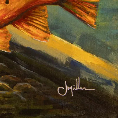 Brown Trout - Elusive Gold, detail view 2